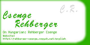 csenge rehberger business card